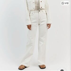 DISSH Devin Off White Wide Leg Denim Jean EXCELLENT CONDITION